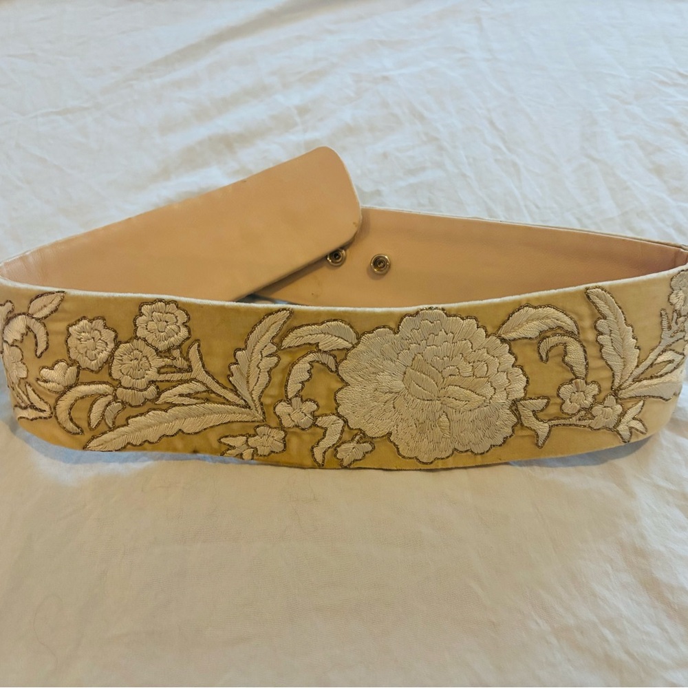 L’Wren Scott Floral Embroidered Belt